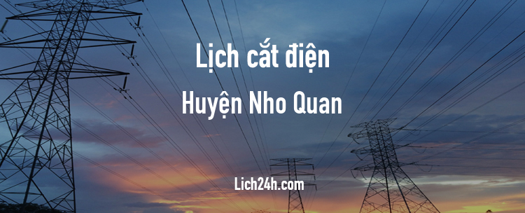 Lịch cắt điện tại Huyện Nho Quan